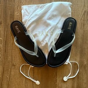 RAYE Black and Silver Women's Sandals